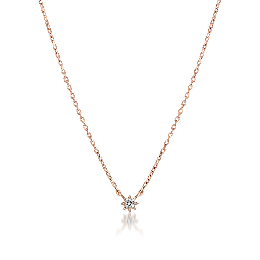 STAR JEWELRY「DIAMOND NECKLACE (S)」|ネックレス|ローズゴールド