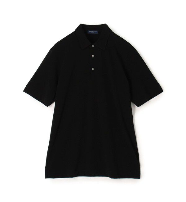 TOMORROWLAND MENS「スビンコットン ジャージーポロシャツ」|ポロシャツ|19 ブラック