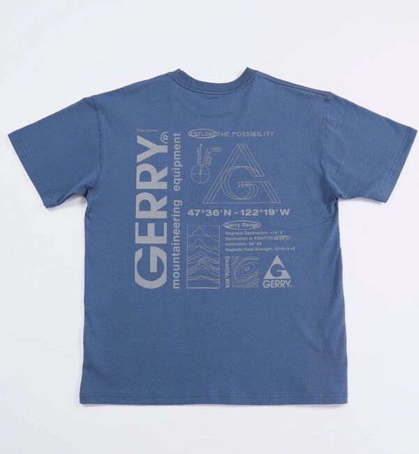 GLOSTER「【GERRY/ジェリー】7.5oz Heavy Jersey S/S Graphic Tee」|Tシャツ・カットソー|ブルー