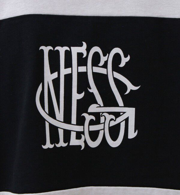 GLOSTER「【バックプリントが映える】切り替え GOODNESS オーバーストライプ Tシャツ」|Tシャツ・カットソー|