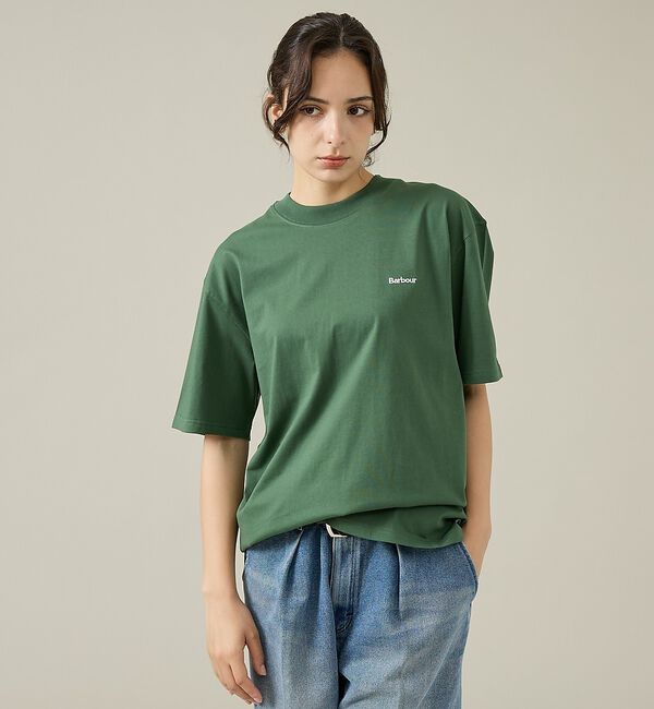 ABAHOUSE「【Barbour/バブアー】 DALTON LOGO OS T-SHIRT/ダル」|Tシャツ・カットソー|