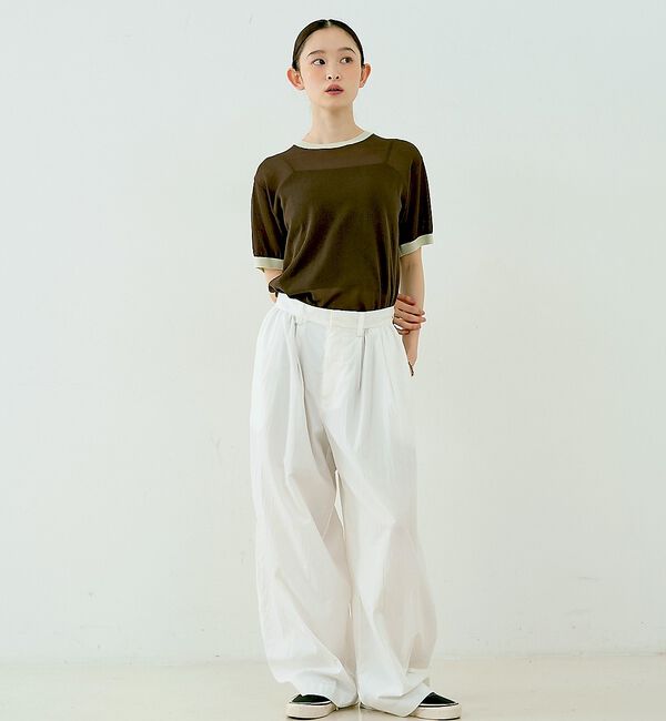 NOMINE「リンガー ニット Tシャツ」|Tシャツ・カットソー|