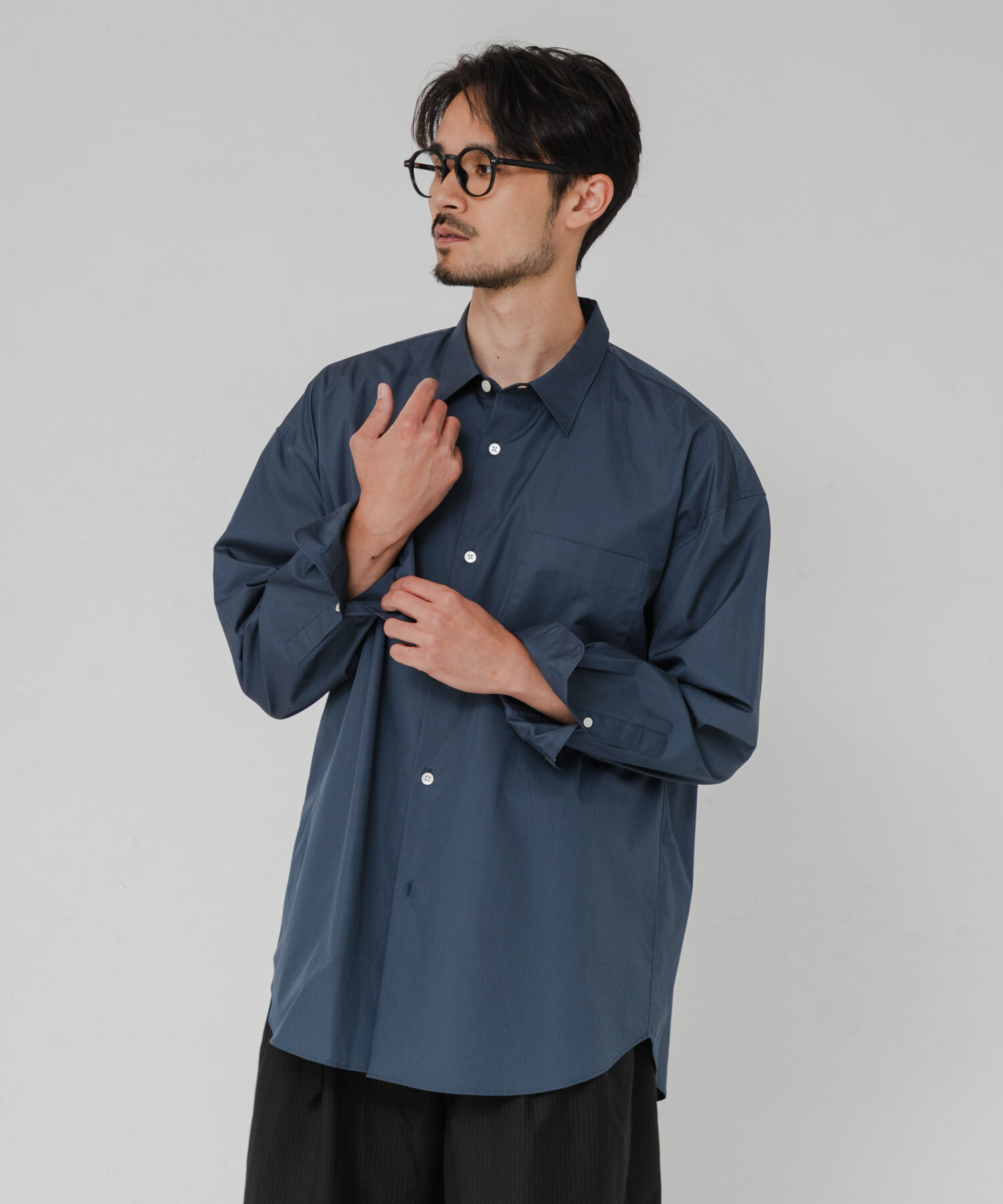 URBAN RESEARCH「THOMAS MASON OVER SHIRTS」|シャツ・ブラウス|ブルー