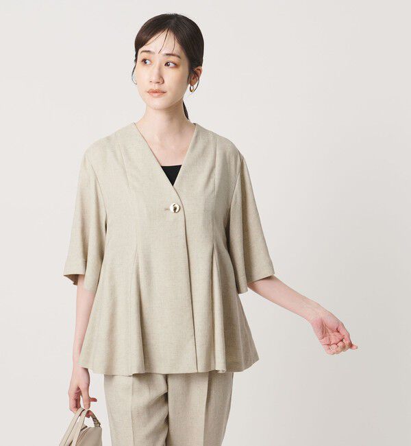 UNITED ARROWS「Spiree IAS ブラウス ‐UVカット 接触冷感 ウォッシャブル‐」|シャツ・ブラウス|NATURAL