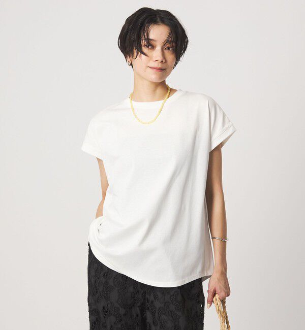 UNITED ARROWS green label relaxing「バックスリット   プルオーバー カットソー 制菌」|Tシャツ・カットソー|OFF WHITE