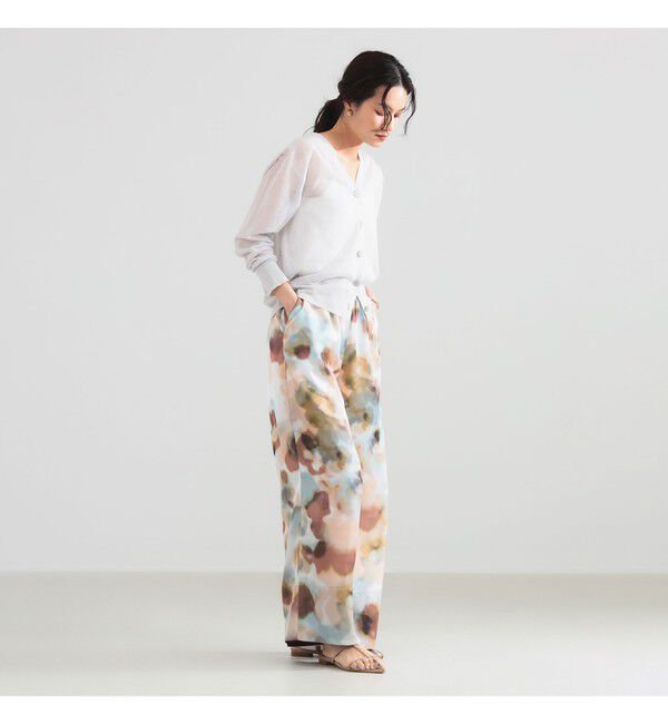 Demi-Luxe BEAMS 「リネン混 シアー カーディガン」|ニット・セーター|
