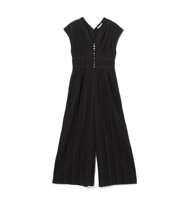 Demi-Luxe BEAMS 「ne Quittez pas / ストライプ カットワーク オールインワン」|オールインワン|