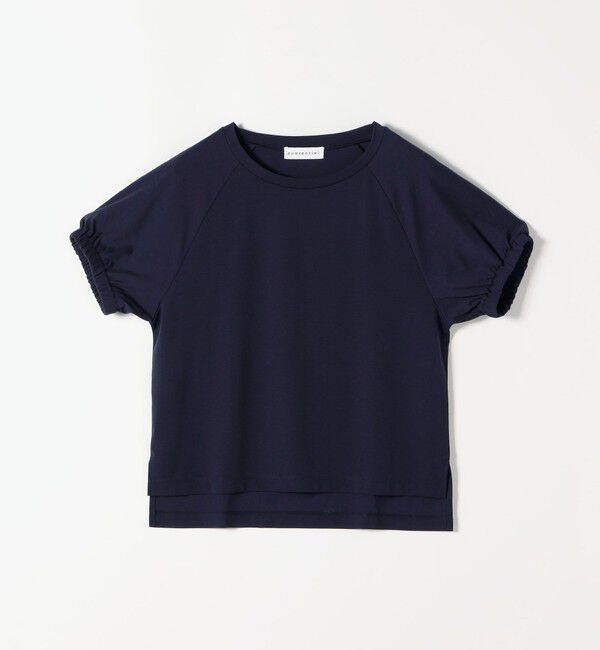 quaranciel「《予約》quaranciel:〈洗濯機可能〉シルク ミックス パフ スリーブ プルオーバー」|Tシャツ・カットソー|