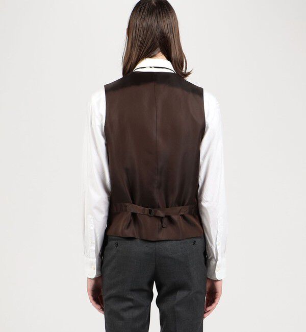 TOMORROWLAND MENS「ウール マイクロハウンドトゥース 5Bベスト Dormeuil Amadeus365」|ベスト・ジレ|