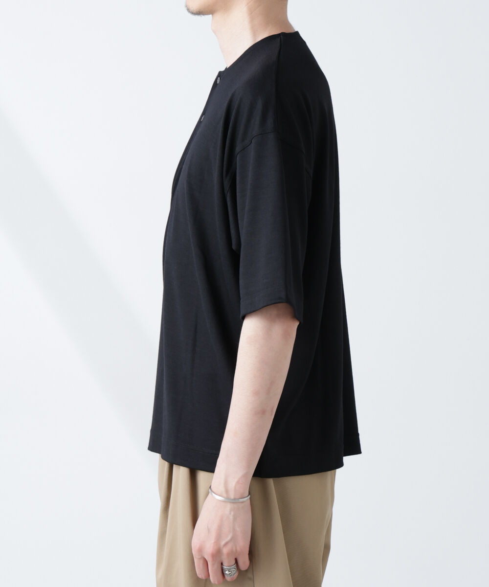 nano･universe「「ALL-DAYS COMFORT 100% WOOL」 ヘンリーネックTEE」|Tシャツ・カットソー|