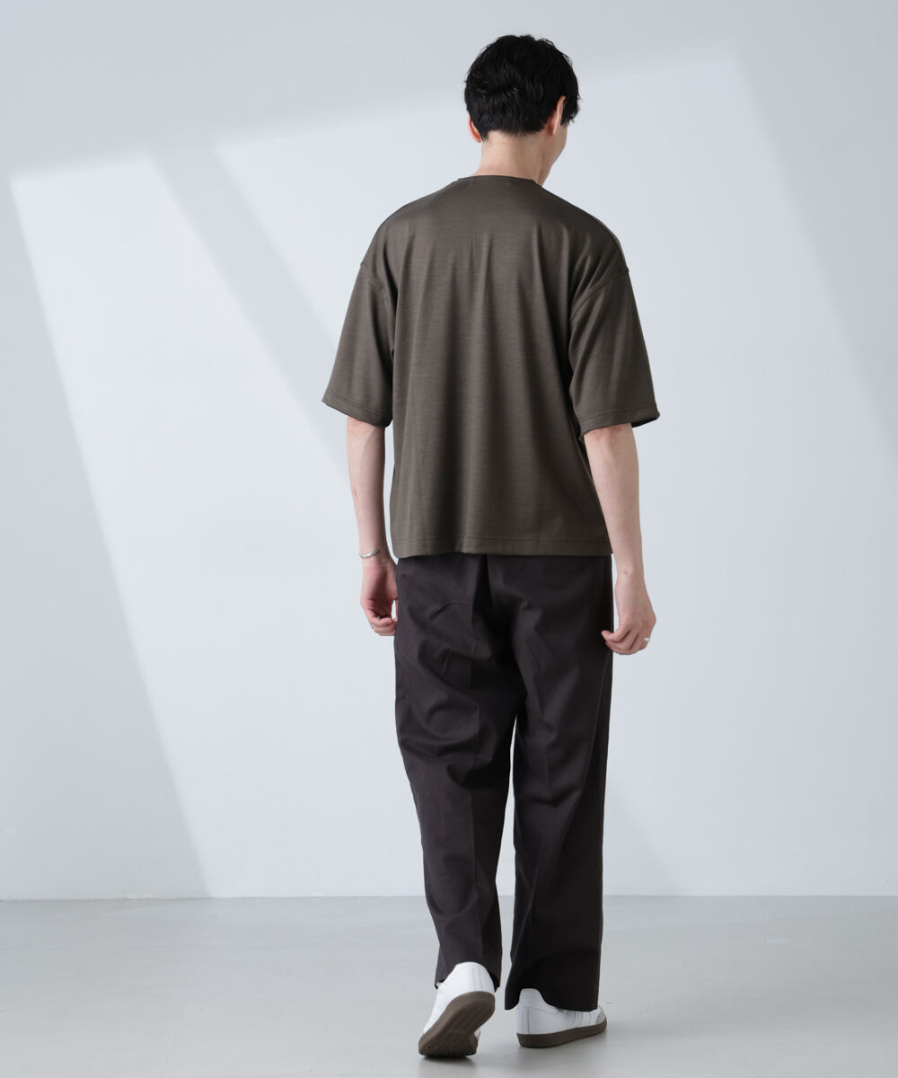 nano･universe「「ALL-DAYS COMFORT 100% WOOL」 ヘンリーネックTEE」|Tシャツ・カットソー|