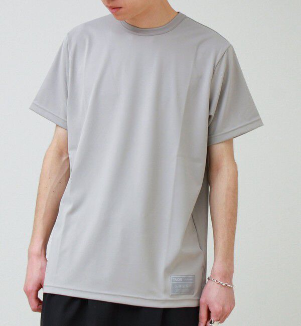 GLOSTER「【TAION / タイオン】ベーシックスポーツ UV 高反発ストレッチ カットソー」|Tシャツ・カットソー|ライトグレー