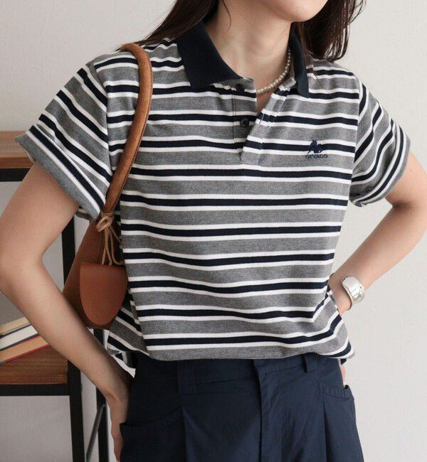 fredy emue「【GEVACO/ゲバコ】半袖ポロシャツ」|ポロシャツ|グレー系その他