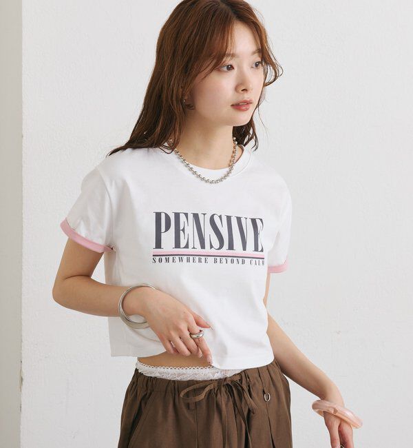  「配色ロゴチビT」|Tシャツ・カットソー|