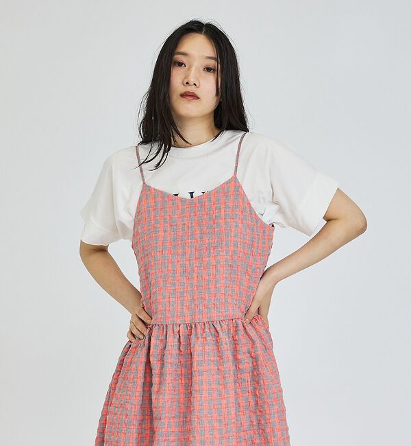 abahouse mavie「【ベッキーコラボ】2WAYリボン キャミソールワンピース【予約】」|ワンピース|