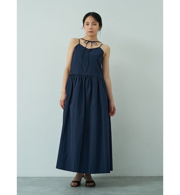 abahouse mavie「【ベッキーコラボ】2WAYリボン キャミソールワンピース【予約】」|ワンピース|
