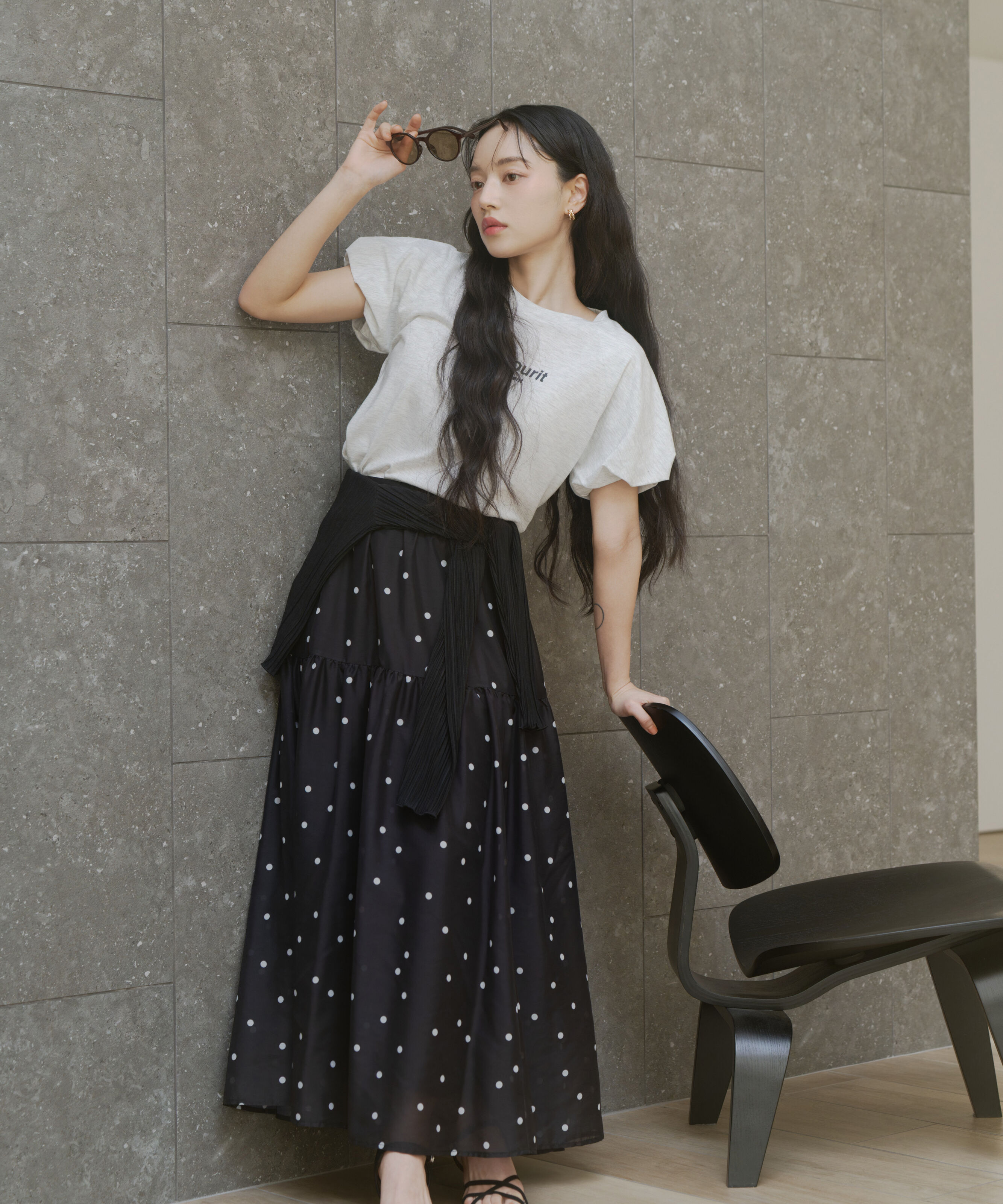 PROPORTION BODY DRESSING「パフスリーブロゴTシャツ 26SS」|Tシャツ・カットソー|