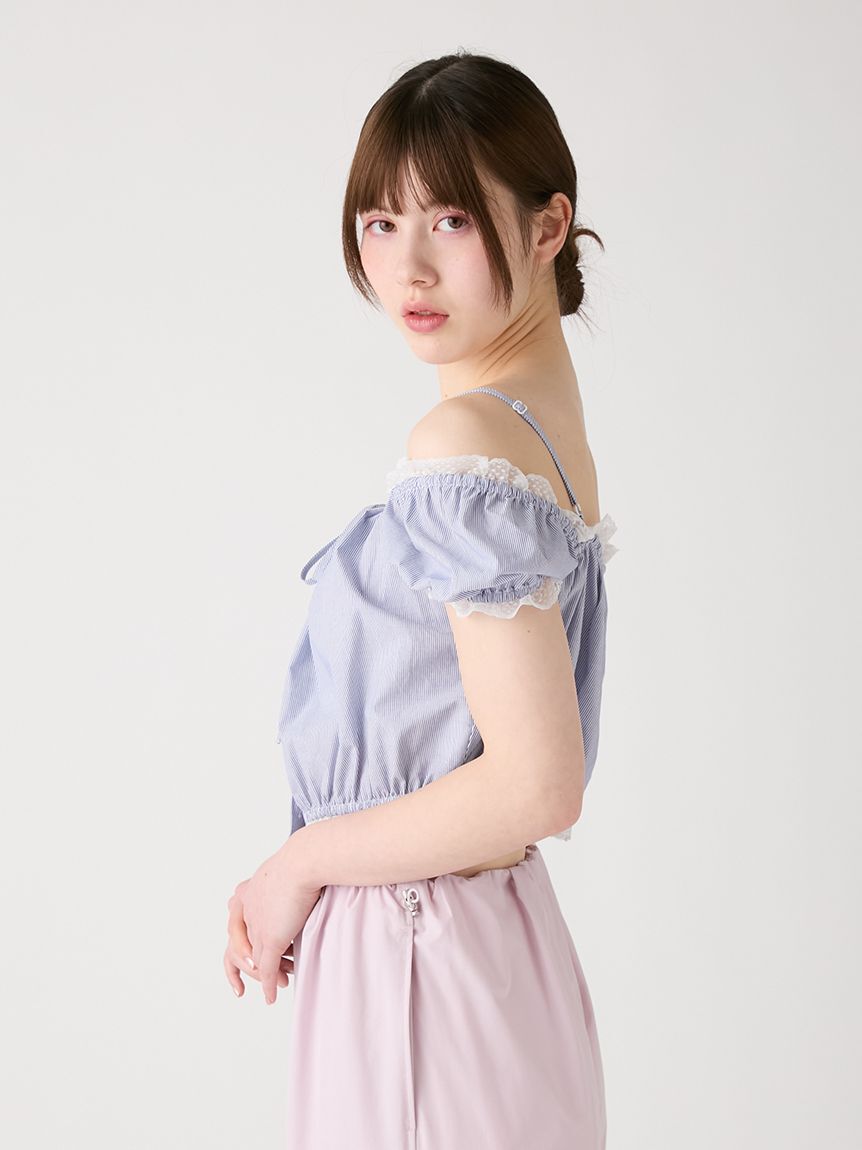 FURFUR「【WEB限定カラー】パフスリーブギャザーブラウス」|シャツ・ブラウス|