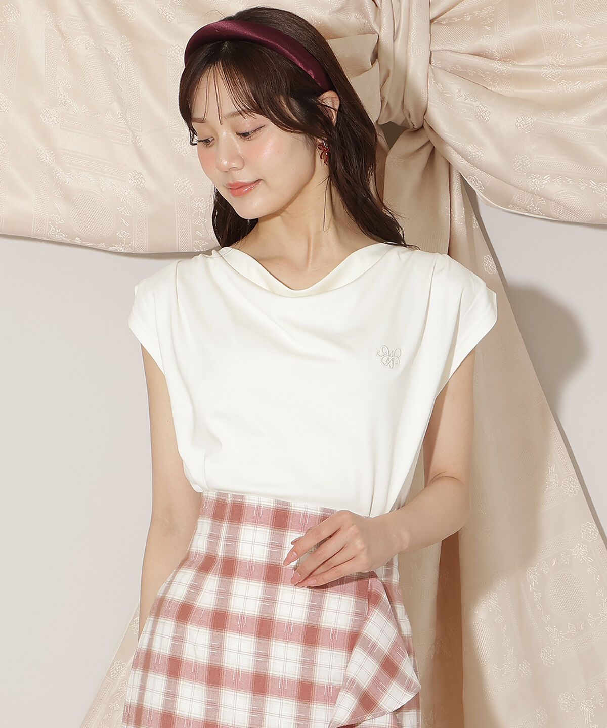 WILLSELECTION「ドレープデザインカットトップス」|Tシャツ・カットソー|