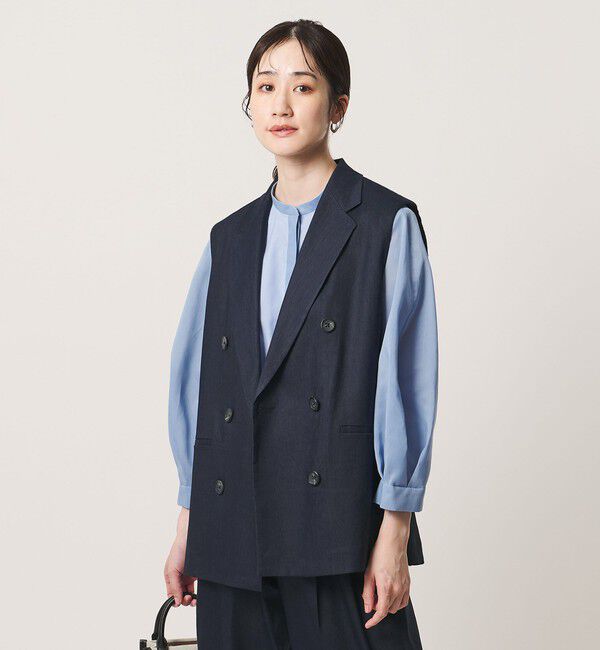 UNITED ARROWS「ECLISSE ミドルベスト」|ベスト・ジレ|NAVY