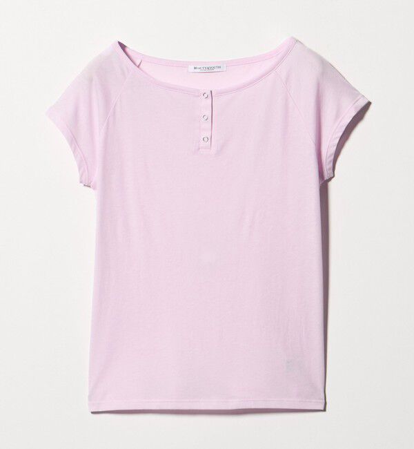 BEAUTY&YOUTH UNITED ARROWS「ポリエステルコットン ヘンリーネックTシャツ」|Tシャツ・カットソー|