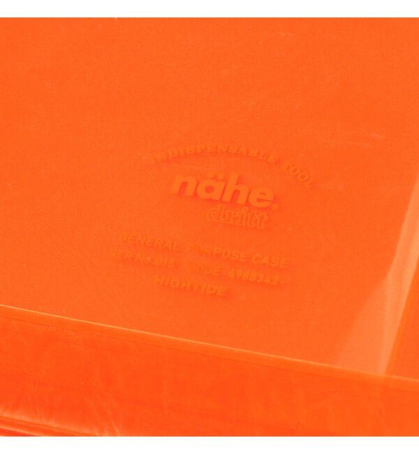 BEAMS「nahe (R)/ ジェネラル パーパスケース A5 クリア オレンジ」|ステーショナリー|