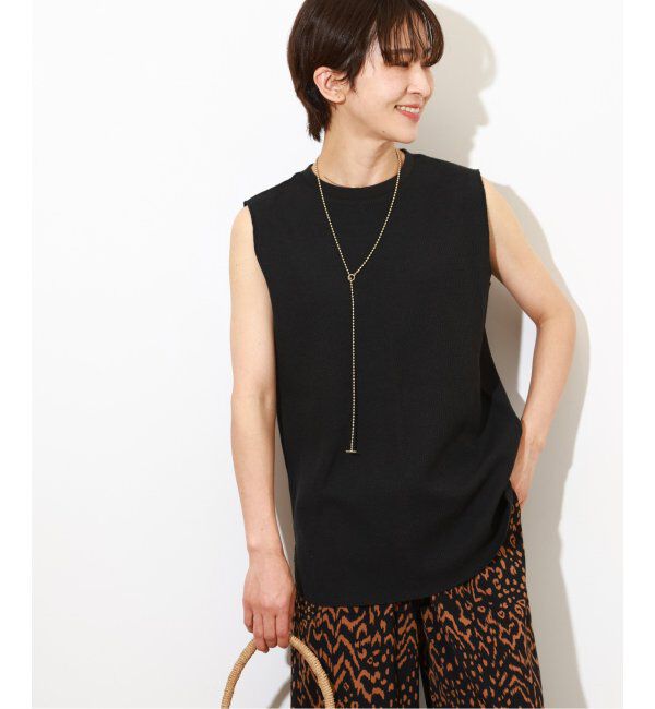 JOURNAL STANDARD relume「《追加2》TCワッフルノースリーブ」|Tシャツ・カットソー|ブラック