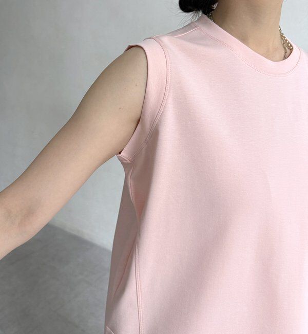  「裾切替ノーリスリーブプルオーバー」|Tシャツ・カットソー|