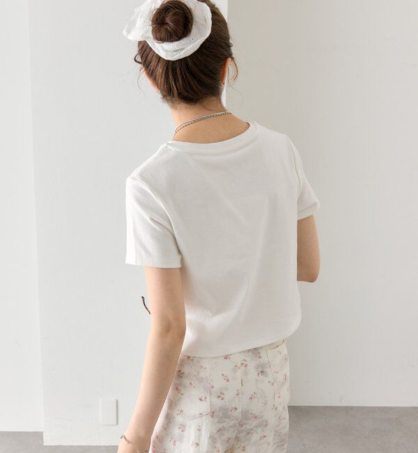  「サイドギャザーチビTシャツ」|Tシャツ・カットソー|