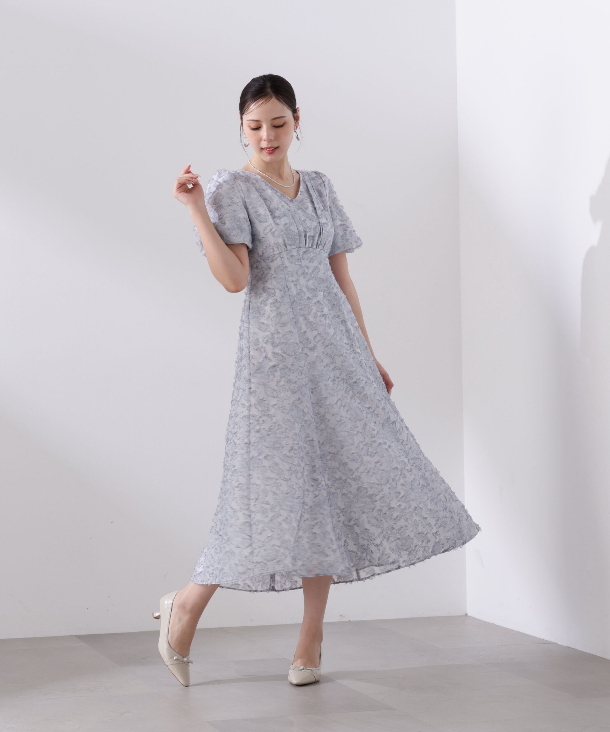 PROPORTION BODY DRESSING「＜L＞シアージャガードレディワンピース　26SS」|ワンピース|