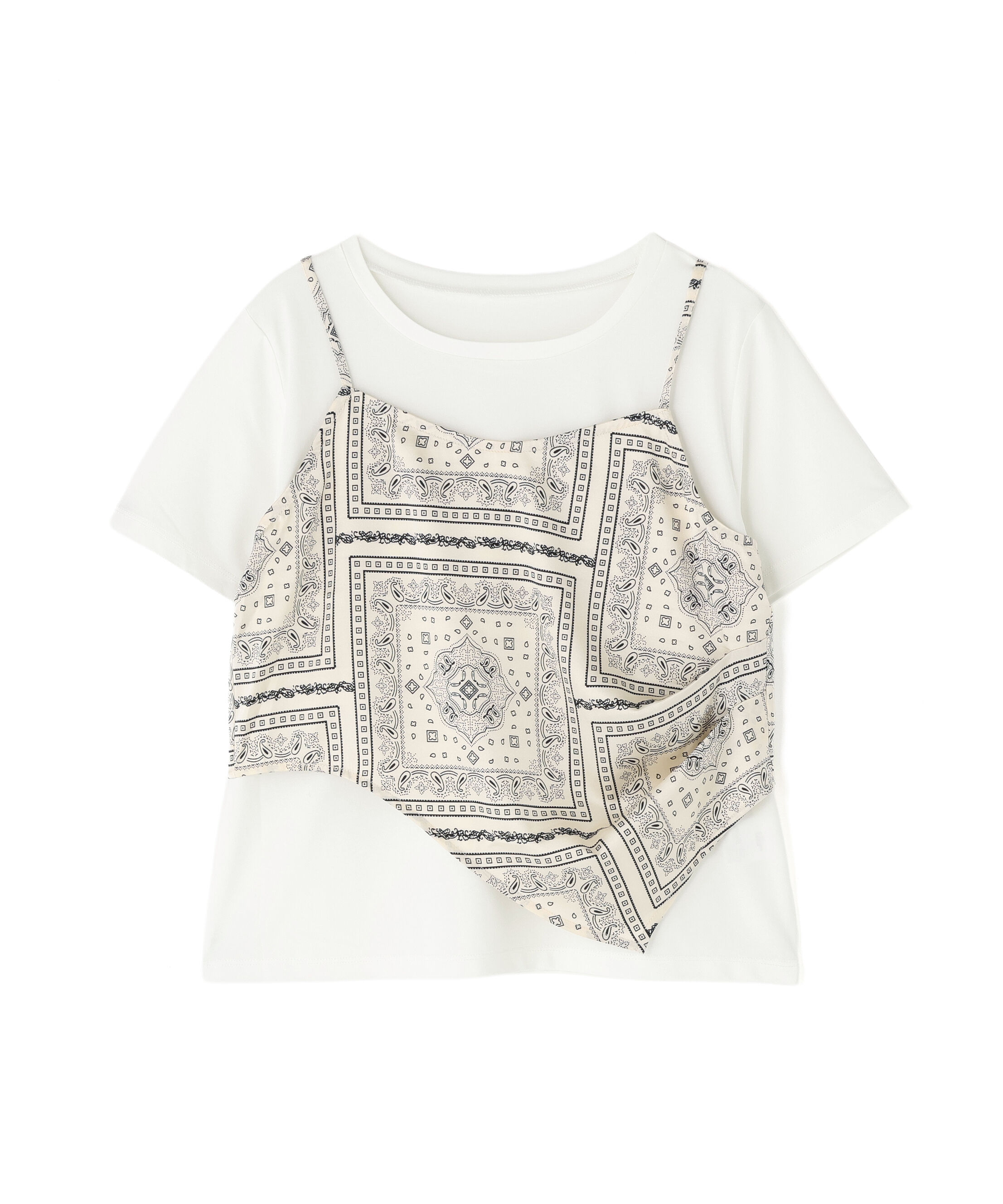 PROPORTION BODY DRESSING「《EDIT COLOGNE》ビスチェ付きカットソー 26SS」|Tシャツ・カットソー|