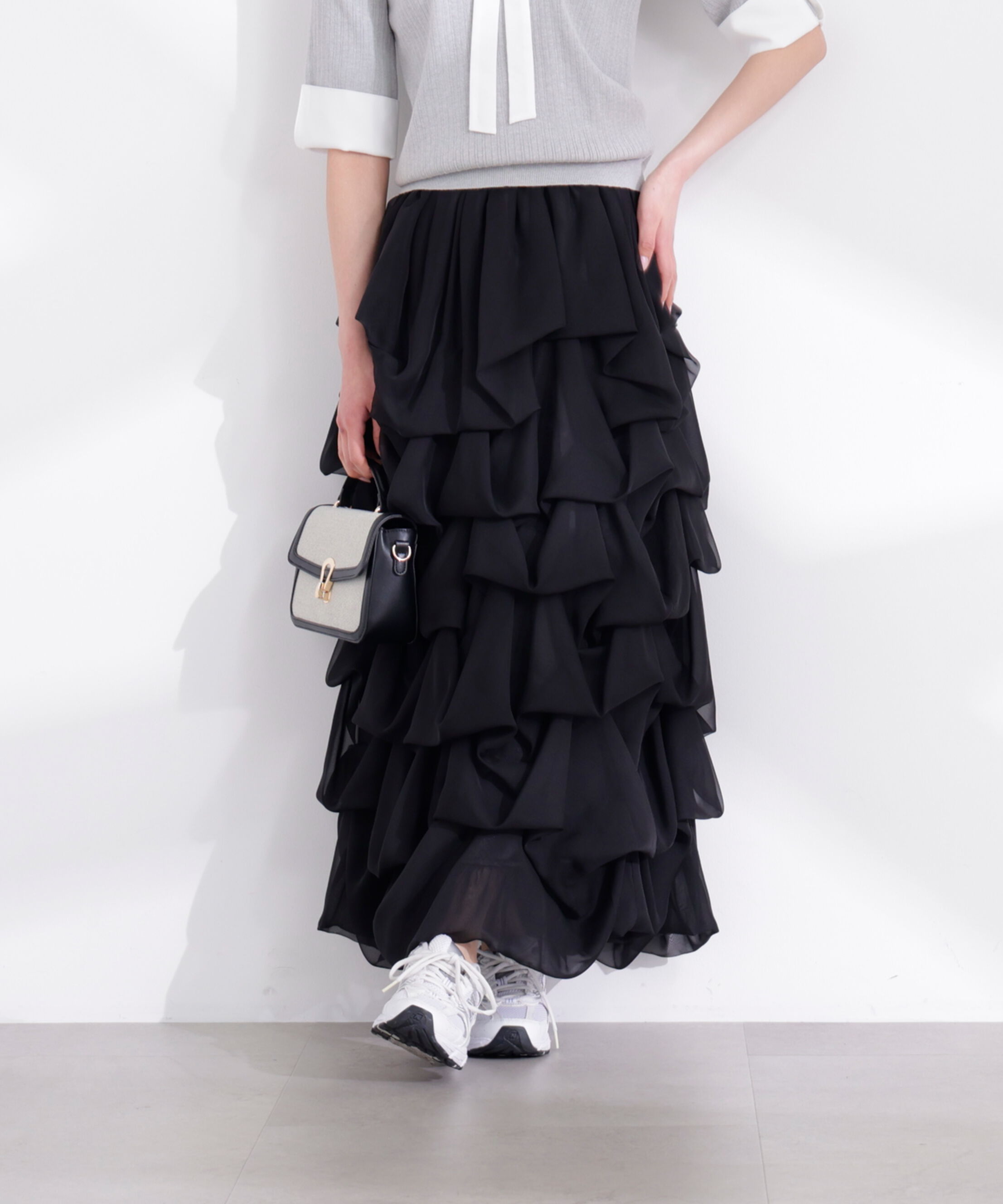 PROPORTION BODY DRESSING「＜山内ともなさんコラボ＞タックバルーンスカート」|スカート|