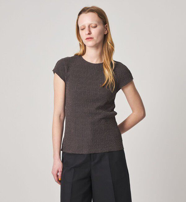 STEVEN ALAN「＜Steven Alan＞クルーネック プルオーバー」|Tシャツ・カットソー|DK.BROWN