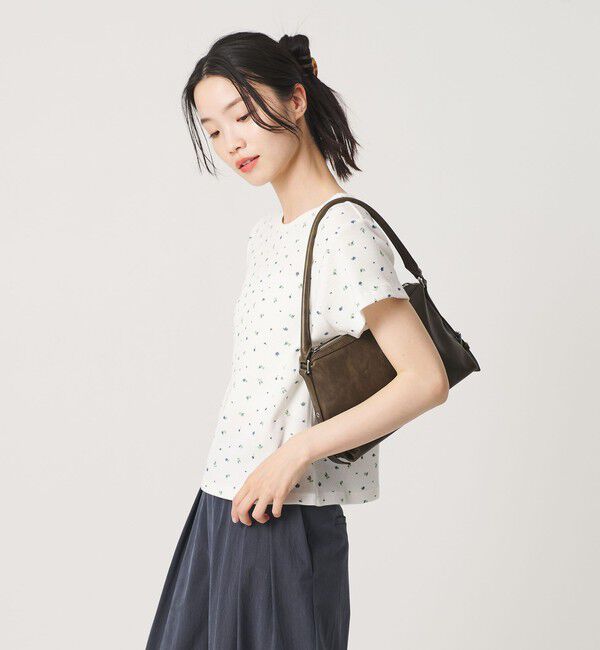 BEAUTY&YOUTH UNITED ARROWS「フラワー ワッフル ショートスリーブTシャツ」|Tシャツ・カットソー|