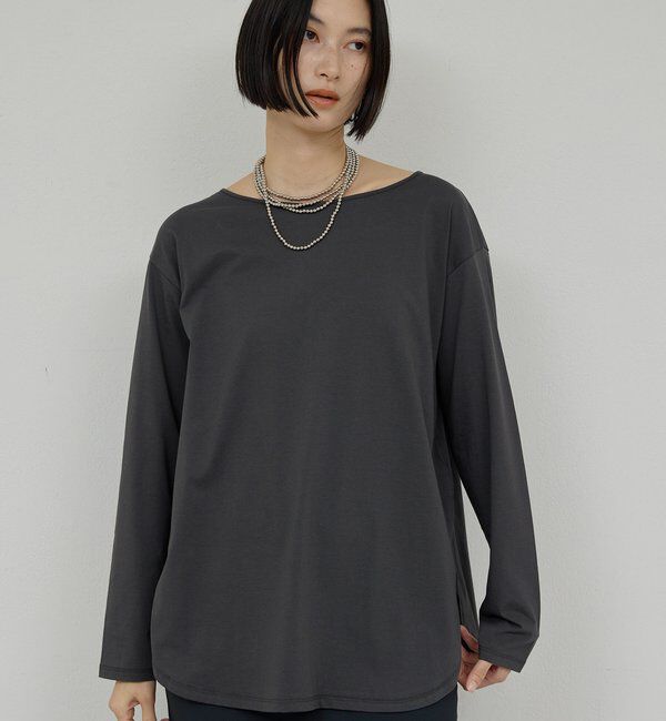  「【手洗い可】ラウンドヘムTee」|Tシャツ・カットソー|