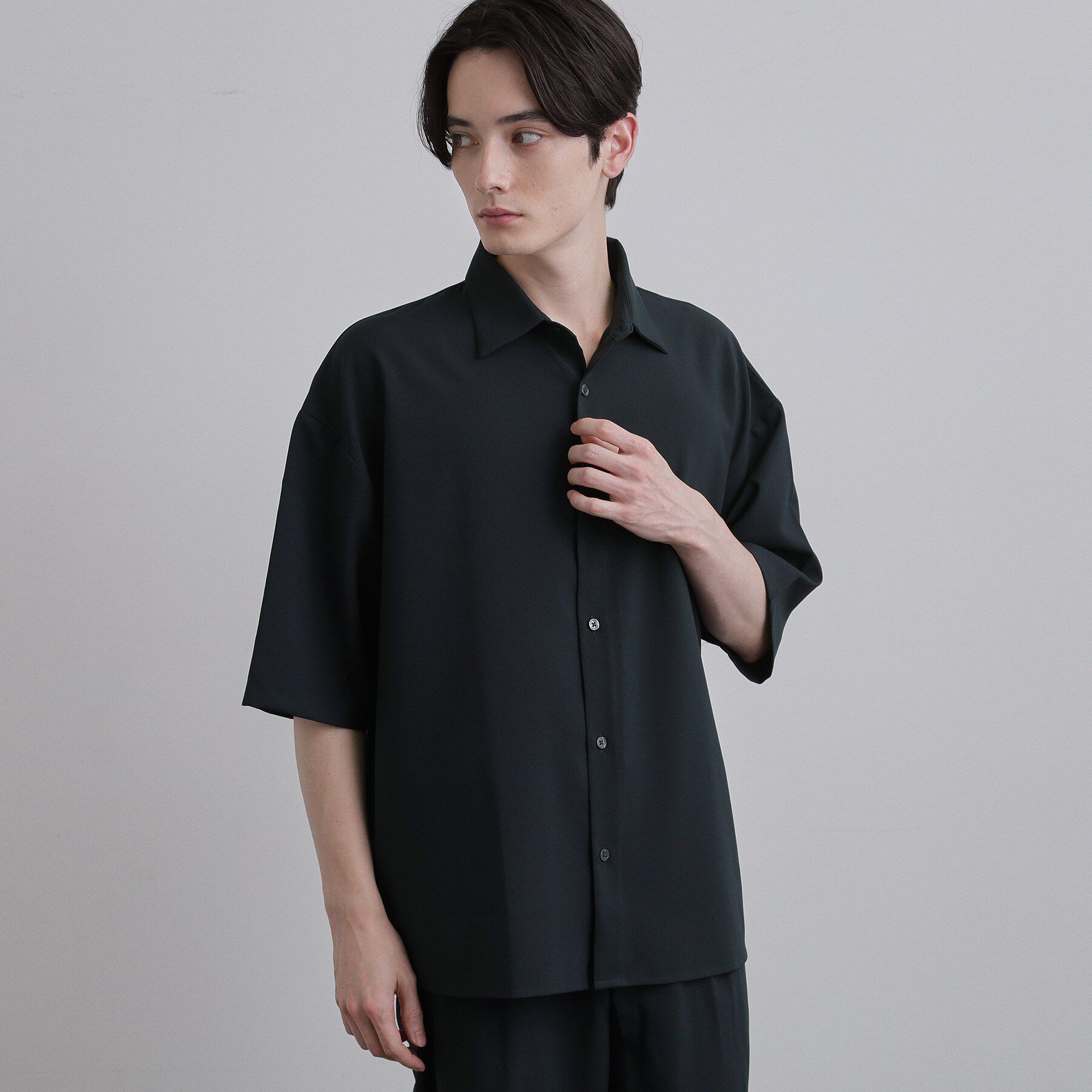 tk.TAKEO KIKUCHI「【セットアップ対応可】ソフィートロピカルストレッチ半袖シャツ」|シャツ・ブラウス|