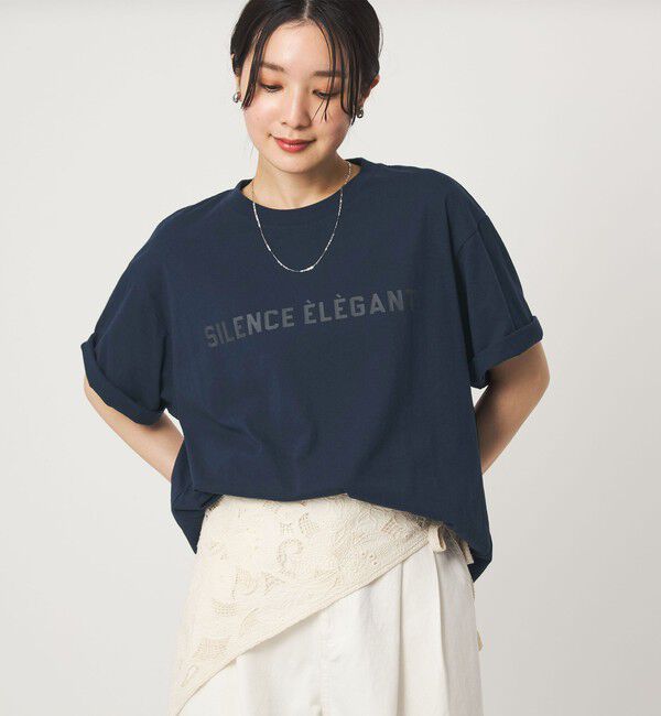 UNITED ARROWS green label relaxing「【WEB限定】＜at ease＞オーバー サイズ カットソー」|Tシャツ・カットソー|NAVY