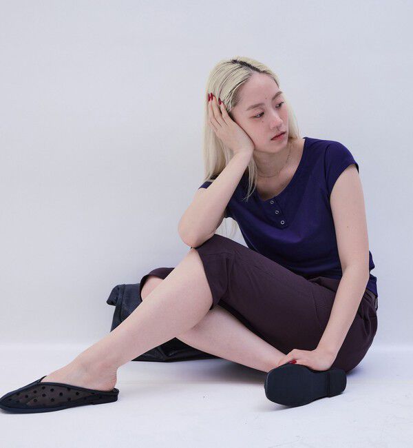 BEAUTY&YOUTH UNITED ARROWS「ポリエステルコットン ヘンリーネックTシャツ」|Tシャツ・カットソー|
