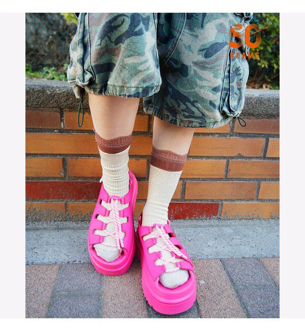 Ray BEAMS 「UGG(R) / Golden Glow Toggle」|サンダル|DEEP_CORAL
