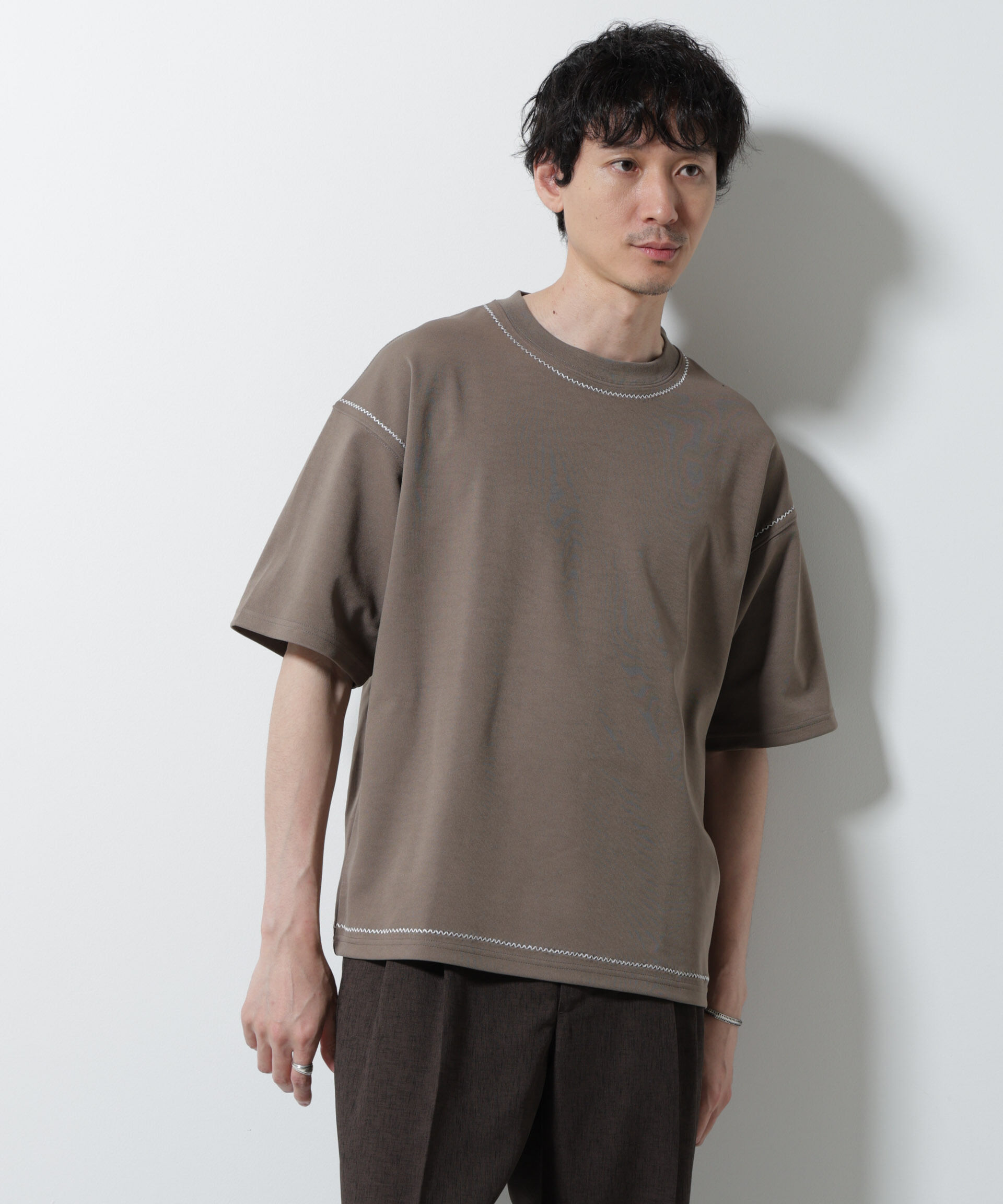 nano･universe「テクニックステッチTシャツ 半袖」|Tシャツ・カットソー|