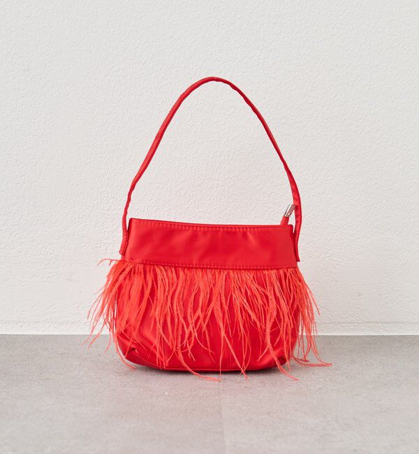  「フェザーラインハンドルBAG」|トートバッグ|レッド