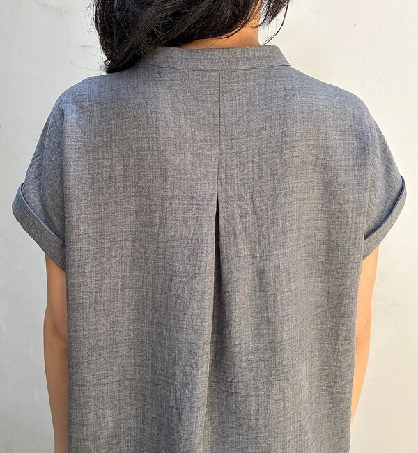 Rouge vif「【2点セット/WEB限定】カルゼヴィンテージセットアップ/スキッパー裾レースブラ」|シャツ・ブラウス|