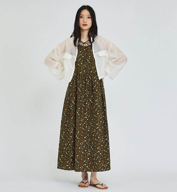 abahouse mavie「【ベッキーコラボ】2WAYリボン キャミソールワンピース【予約】」|ワンピース|