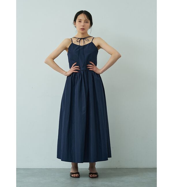 abahouse mavie「【ベッキーコラボ】2WAYリボン キャミソールワンピース【予約】」|ワンピース|