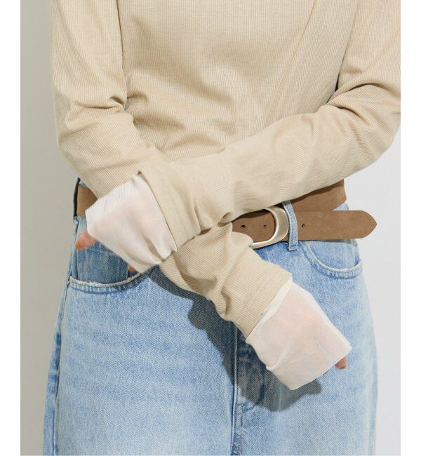 JOURNAL STANDARD relume「《追加2/2枚セット》3WAYチュールレイヤード T」|Tシャツ・カットソー|ベージュ