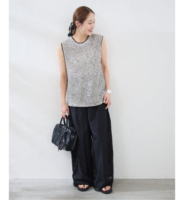 JOURNAL STANDARD「カットワークレース パンツ」|スラックス|