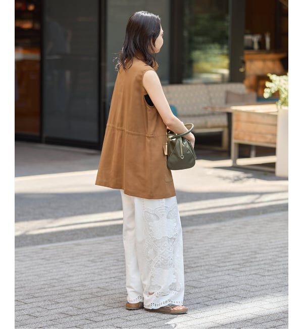 JOURNAL STANDARD「カットワークレース パンツ」|スラックス|