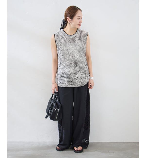 JOURNAL STANDARD「カットワークレース パンツ」|スラックス|
