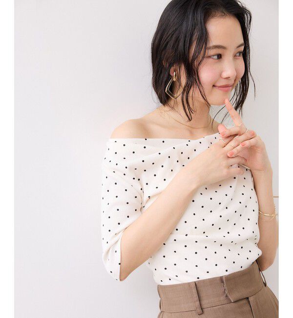 VIS「【新色追加】テレコハーフスリーブドレーププルオーバー」|Tシャツ・カットソー|キナリ系(17)