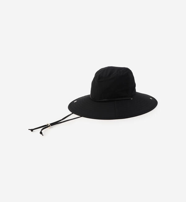  「KIJIMA TAKAYUKI | コットンナイロンタイプライター サファリハット WOMEN」|ハット|BLACK